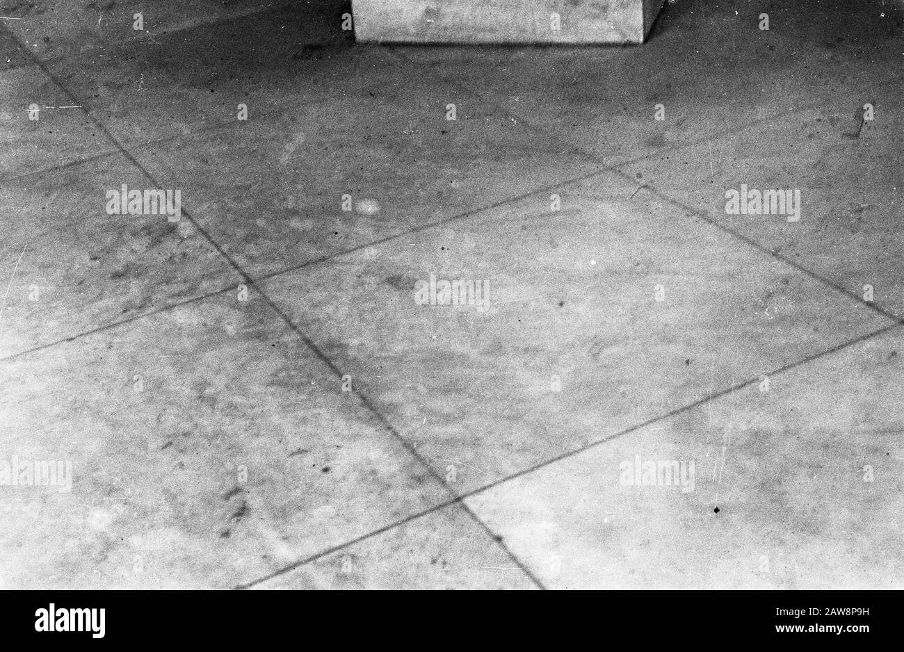 La registrazione del report della Croce Rossa in Batavia non è riuscita. Pavimento Piastrellato Data: 9 Febbraio 1949 Luogo: Batavia, Indonesia, Jakarta, Indie Orientali Olandesi Foto Stock