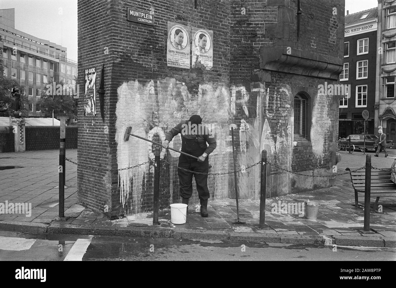 LEUS sul muro Portogallo killer rimosso Data: 16 luglio 1973 Località: Olanda, Portogallo Parole Chiave: Graffiti, slogan, muri Foto Stock