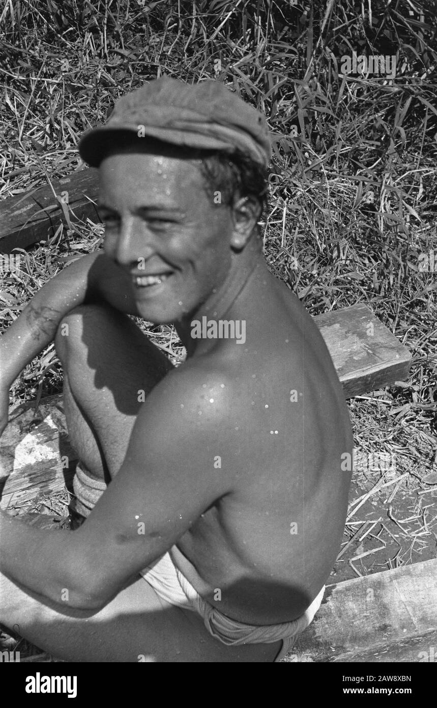 Genie Utilizza Cavalli Data: Giugno 1947 Località: Indonesia Indie Orientali Olandesi Foto Stock
