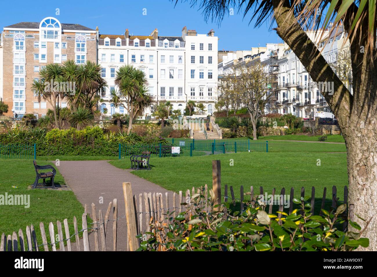 Warrior Square, st leonards, hastings, East sussex, regno unito Foto Stock