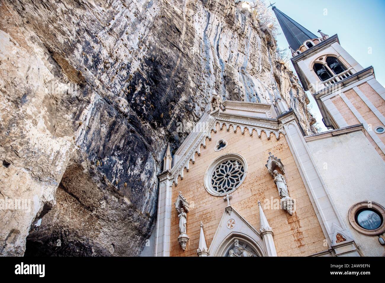 Foto Del Santuario Della Madonna Della Corona, Italia Foto Stock