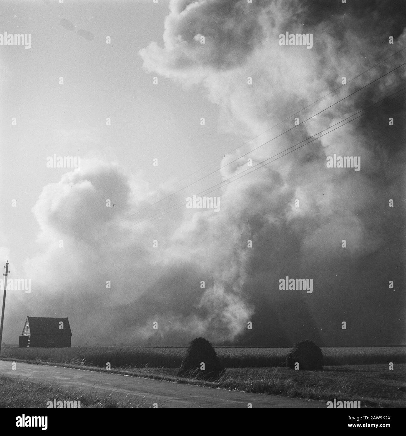 Deposito esplosivo di munizioni Data: 24 luglio 1946 Parole Chiave: Blast Foto Stock
