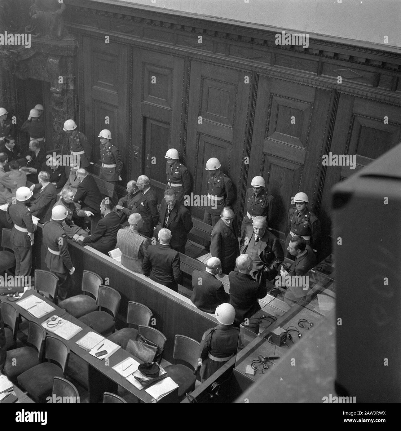 Processo Di Norimberga. Processo Norimberga Data: 4 dicembre 1945 luogo: Norimberga Parole Chiave: Criminali di guerra, processi, caso-seconda guerra mondiale Foto Stock