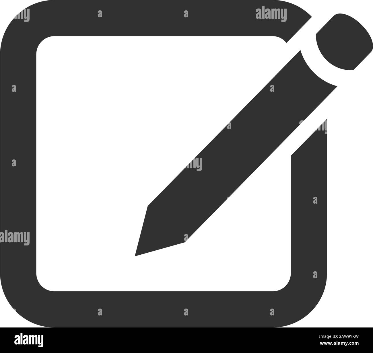 Comporre l'icona di posta elettronica , posta o messaggio per applicazioni e siti Web. Illustrazione del vettore di stock isolata su sfondo bianco. Illustrazione Vettoriale