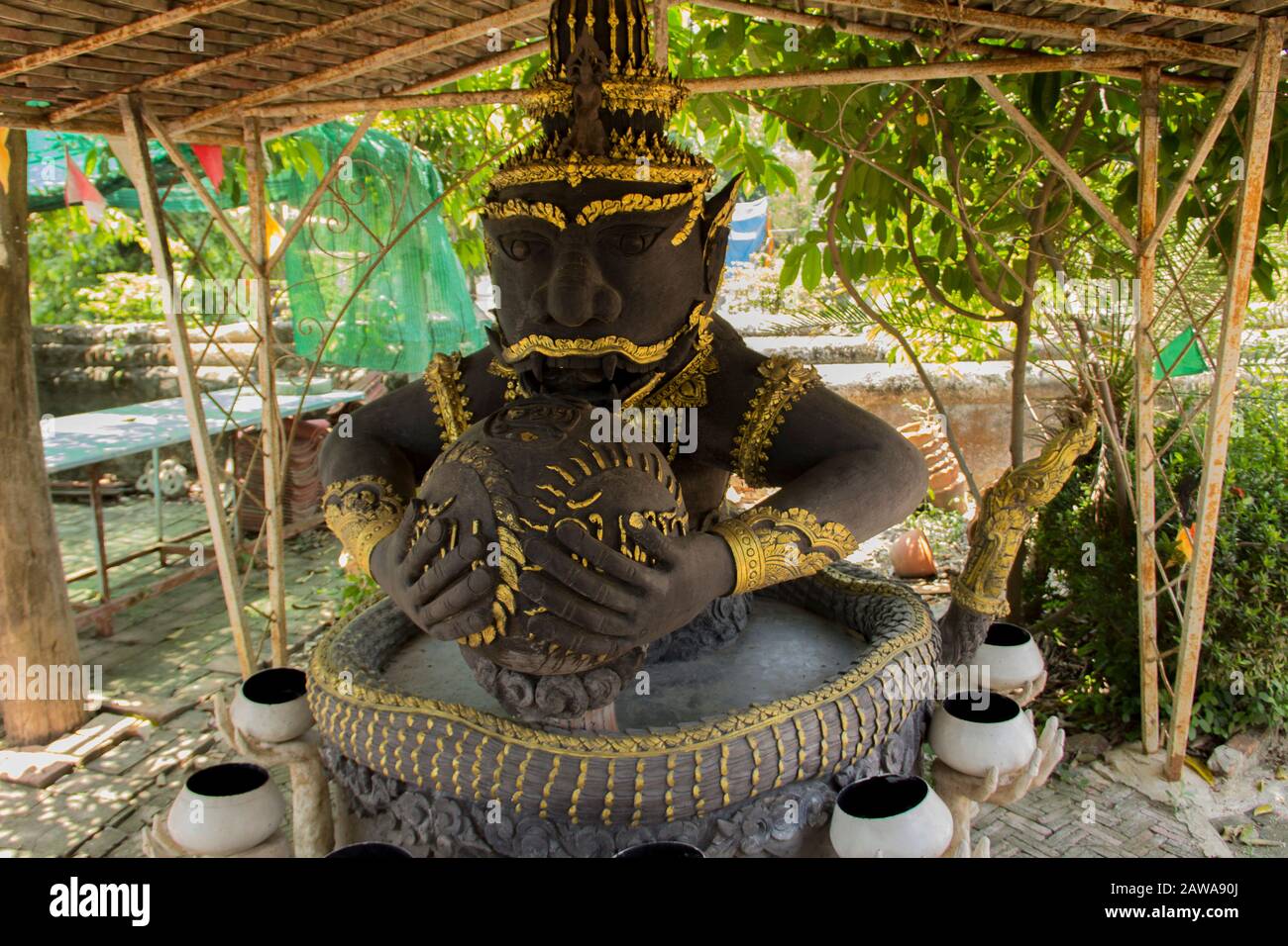 Tempio Di Ayutthaya, Thailandia. Foto Stock