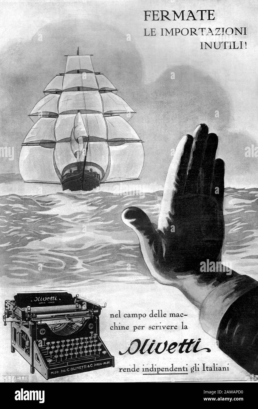 ［蔵書印］Pubblicita in Italia Advertising in 1932 , ITALY : The italian pubblicity advertising for the