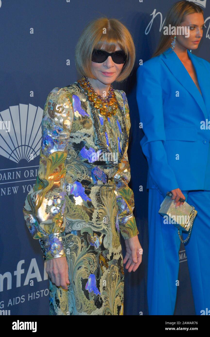 New YORK, NY - 05 FEBBRAIO: Anna Wintour partecipa al gala di New York amfAR del 2020 il 05 febbraio 2020 a New York City. Foto Stock