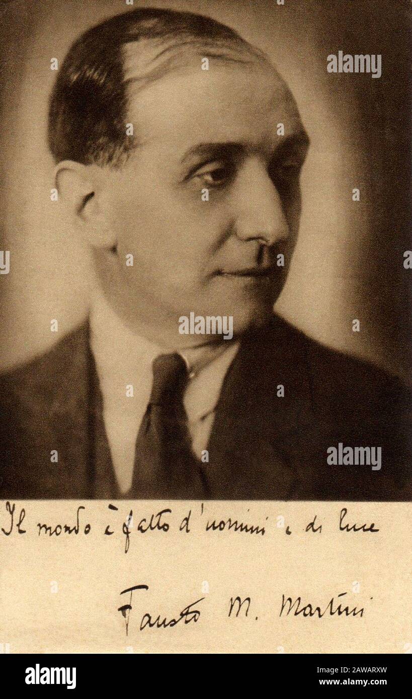 1928 , ITALIA : il drammaturgo italiano , drammaturgo , poeta e critico FAUSTO MARIA MARTINI ( 1886 - 1931 ) - ITALIA - LETTERATO - SCRITORE - LETTERAT Foto Stock