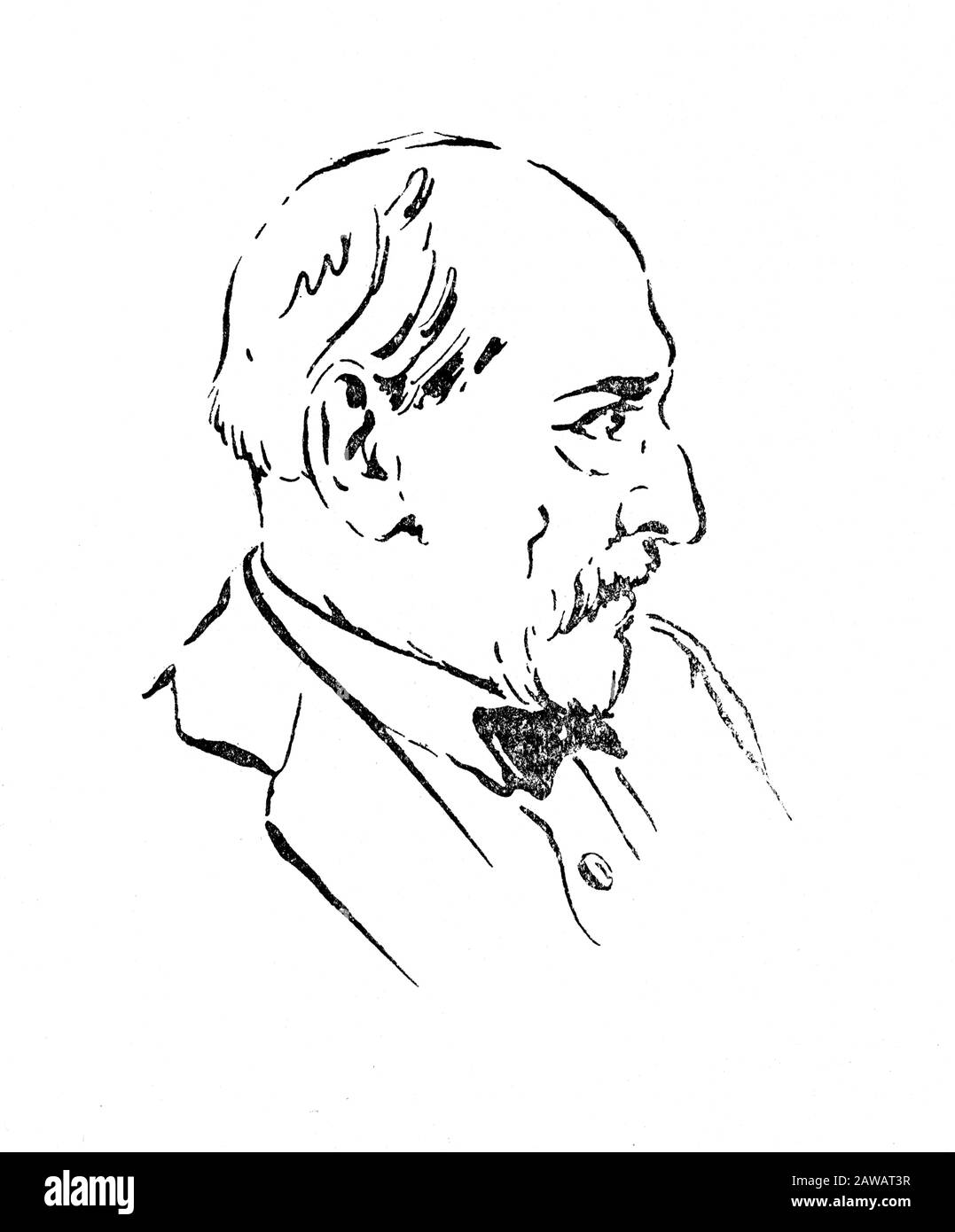 1935 , ITALIA : IL drammaturgo ITALIANO LUIGI PIRANDELLO ( 1867 - 1936 ), premio Nobel per la letteratura 1934 . Caricatura verticale DI MIN Foto Stock