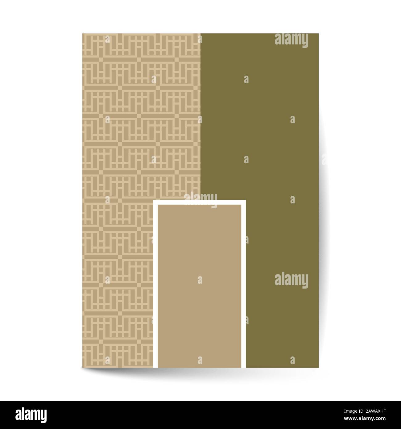 Il minimo di lusso design del coperchio con elemento di modello per il menu scheda di invito, banner prenota vettore di design Illustrazione Vettoriale