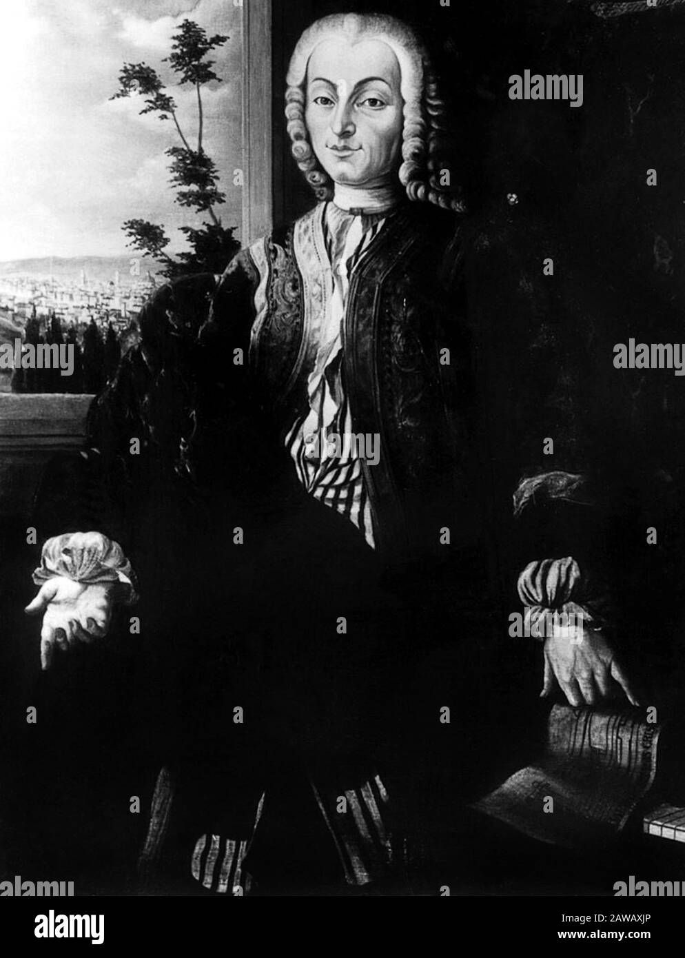 1726 , Firenze, ITALIA : l'inventore italiano di pianoforte BARTOLOMEO CRISTOFORI ( Padova, 1655 - Firenze, 1731 ). Ritratto di Anonimo Foto Stock