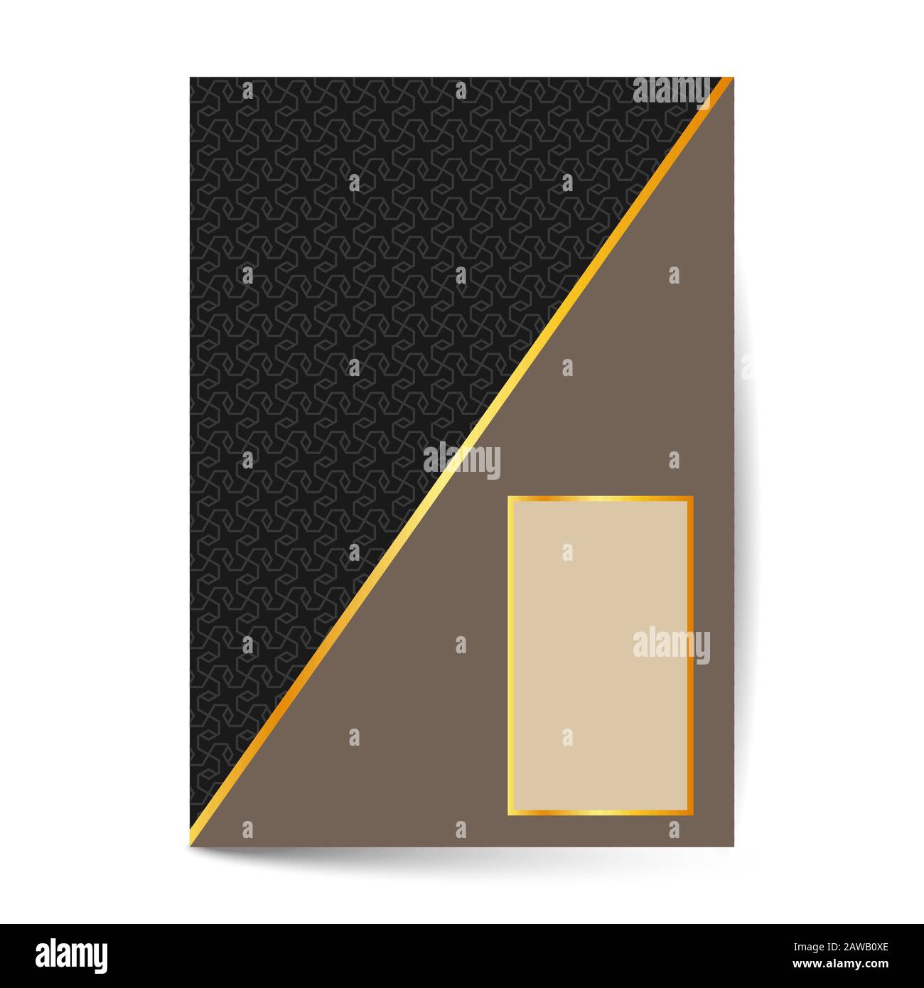 Il minimo di lusso design del coperchio con elemento di modello per il menu scheda di invito, banner prenota vettore di design Illustrazione Vettoriale