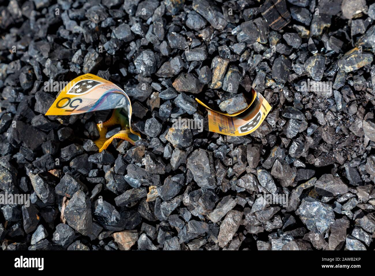 il costo del carbone Foto Stock