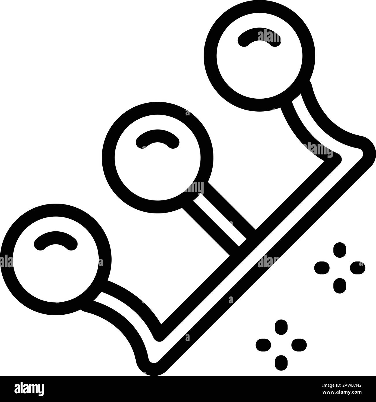 Icona body piercing, stile di contorno Illustrazione Vettoriale Icona body piercing, stile di contorno Illustrazione Vettoriale