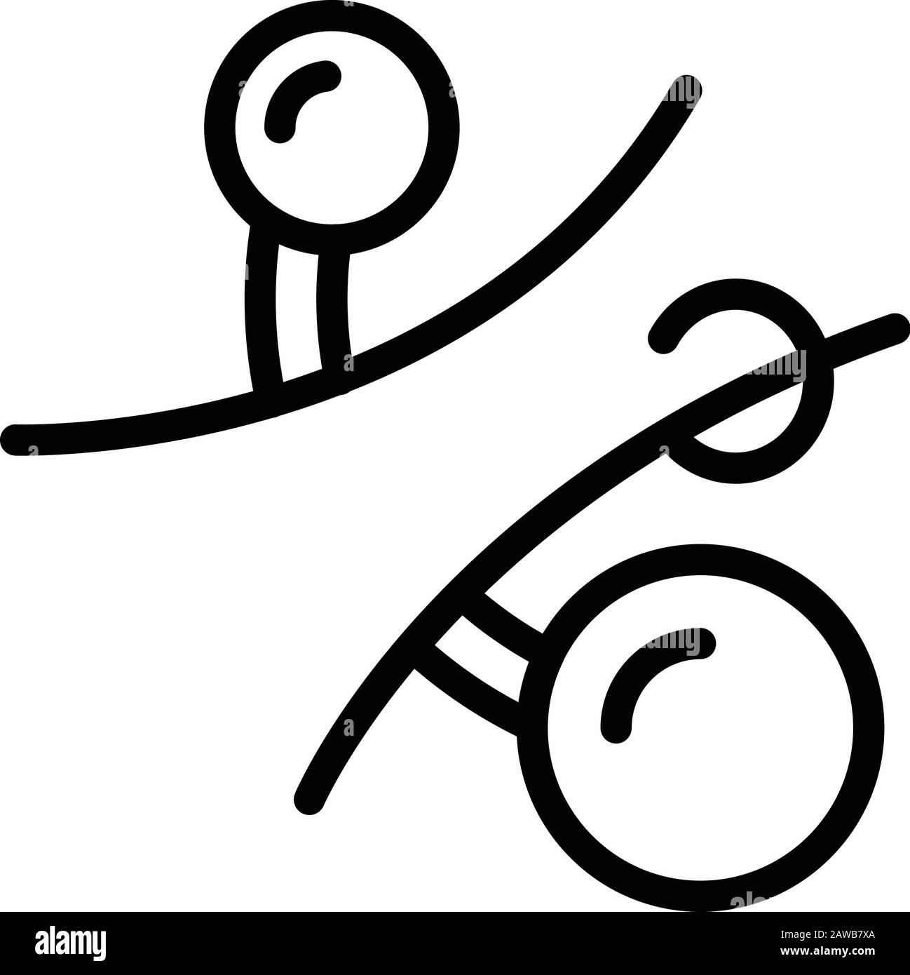 Icona di perforazione curva, stile contorno Illustrazione Vettoriale Icona di perforazione curva, stile contorno Illustrazione Vettoriale