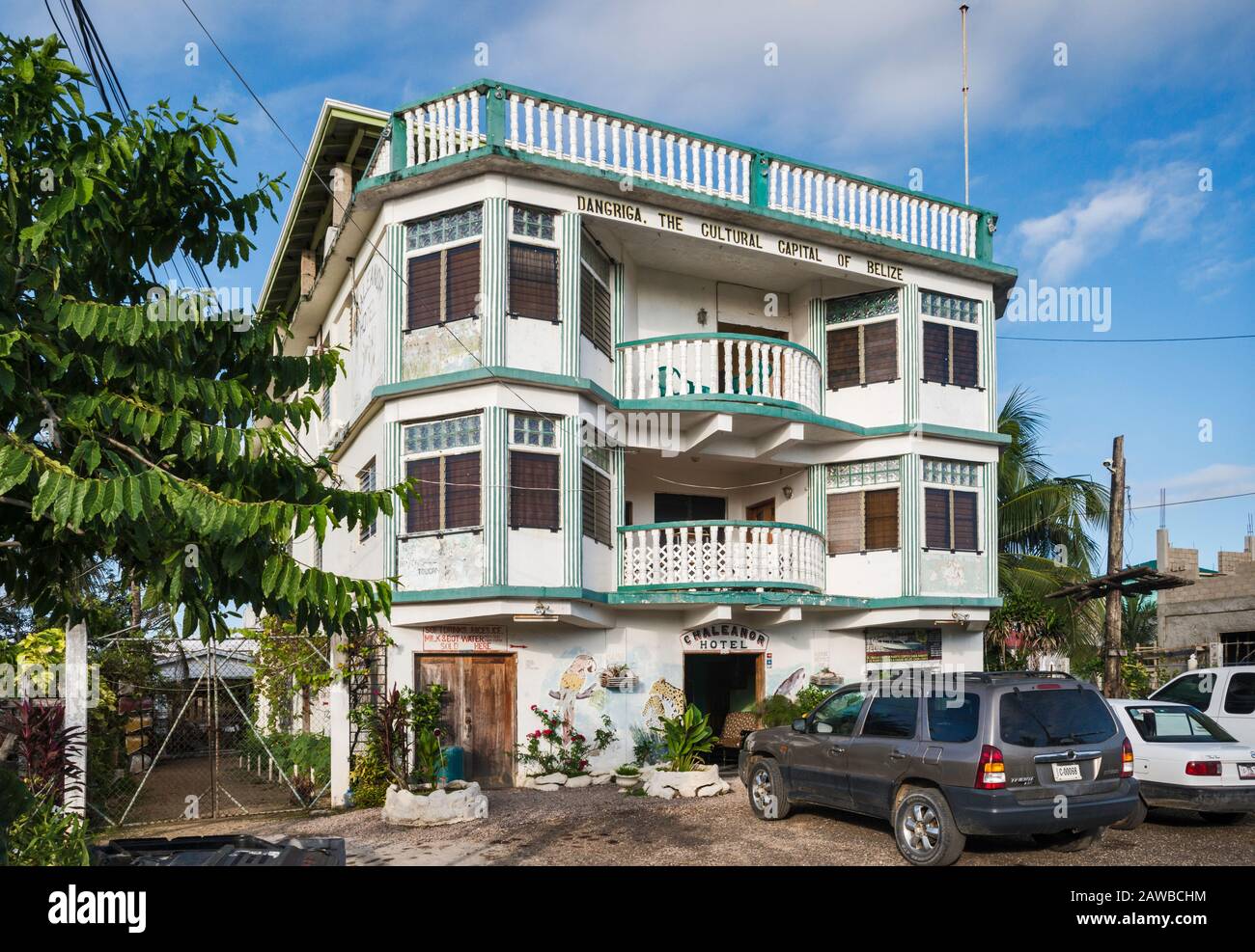 Hotel Chaleanor A Dangriga, Distretto Di Stann Creek, Belize Foto Stock