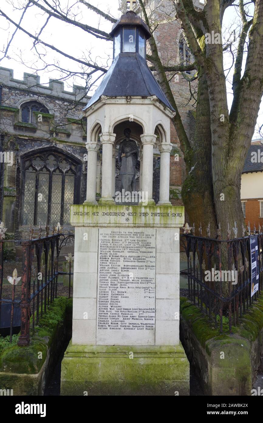 Huntingdon Town Center, Cambridgeshire, Inghilterra, Regno Unito, GB Foto Stock