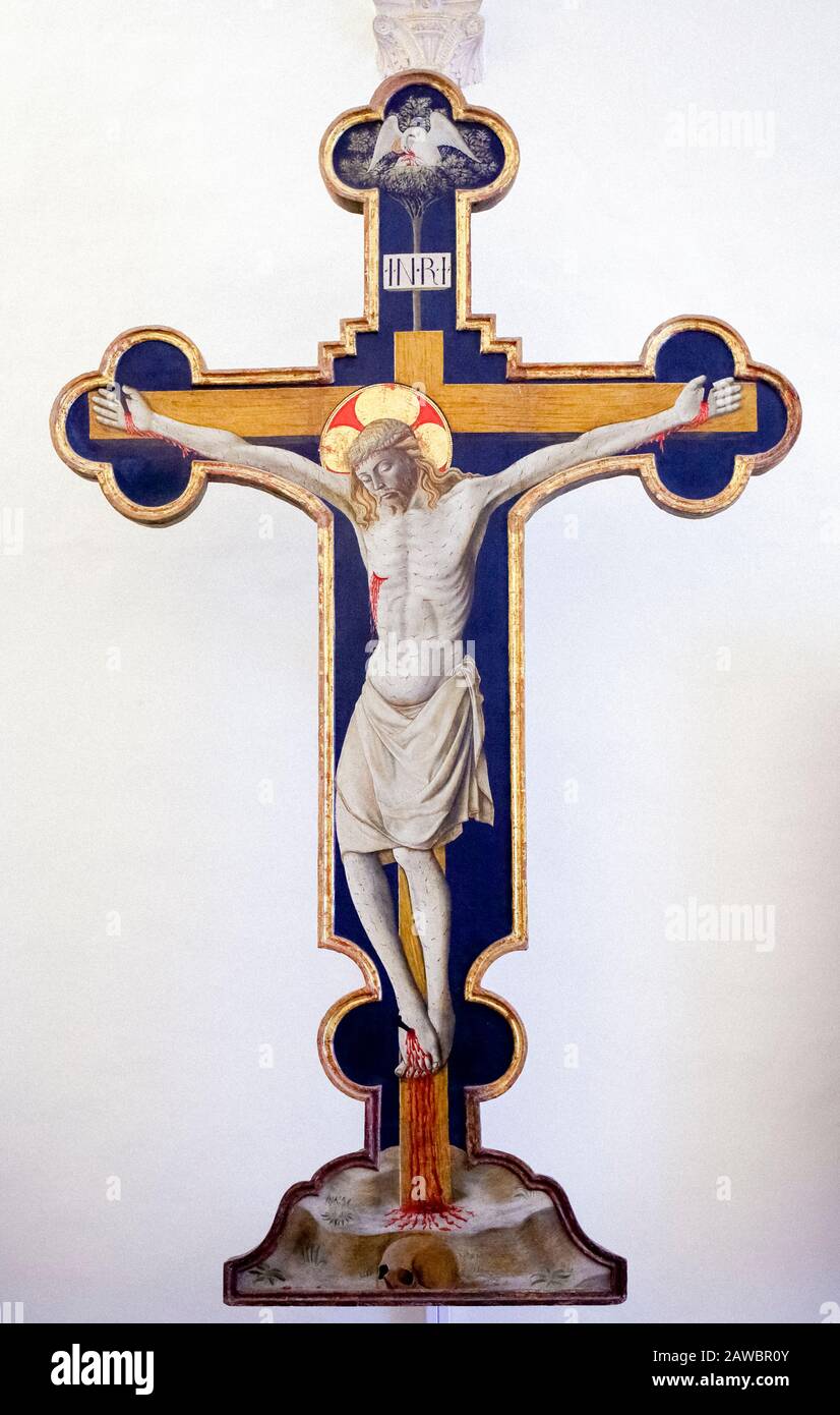 Italia Marche Urbino -Palazzo Ducale - Galleria Nazionale delle Marche - Crocifisso: Marche ART - 2nd metà del secolo XV Foto Stock