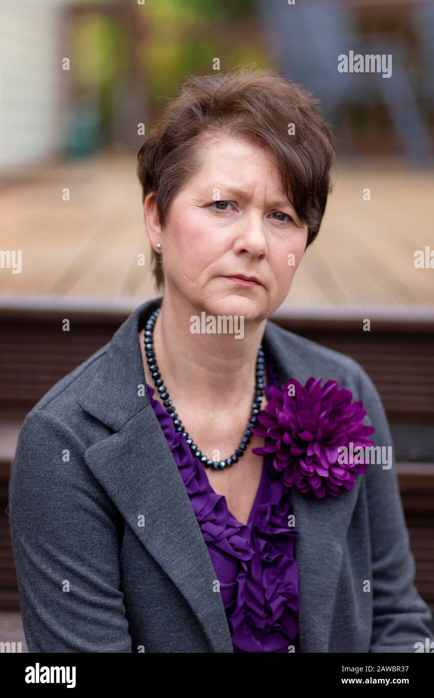 Julie Bailey, che ha formato l'organizzazione Cure The NHS. Foto Stock