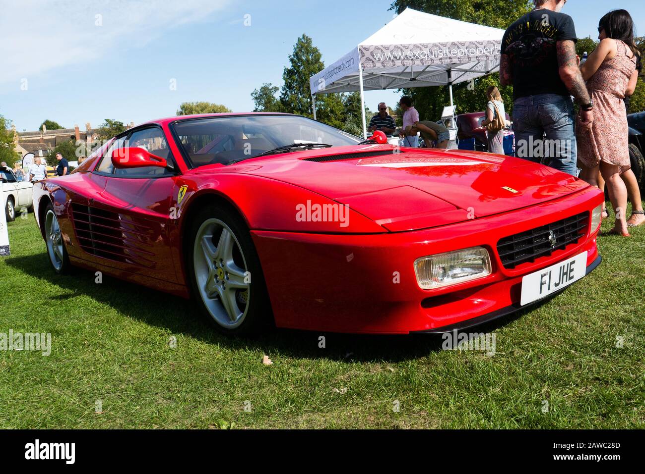 Ferrari 512TR allo spettacolo di auto classico di Stamford Foto Stock