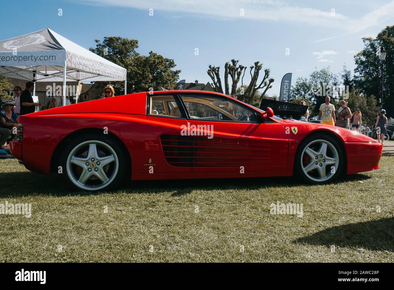 Ferrari 512TR allo spettacolo di auto classico di Stamford Foto Stock