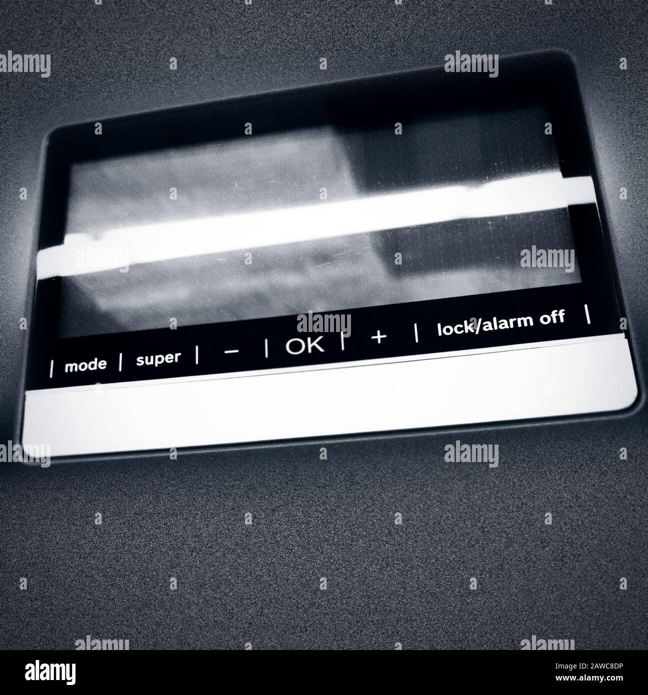 il cruscotto del pulsante digitale Foto Stock