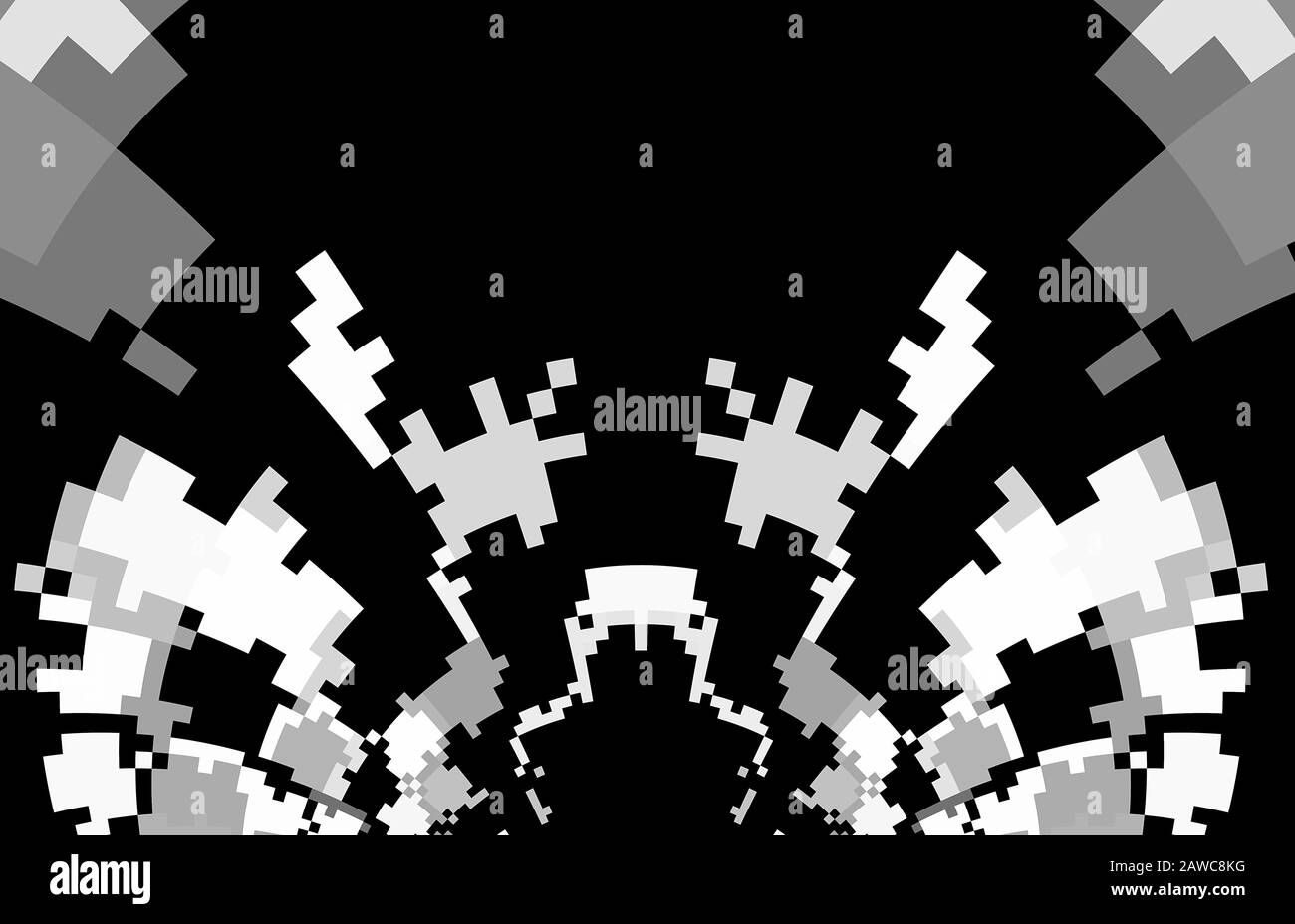 illustrazione digitale, background high tech Foto Stock
