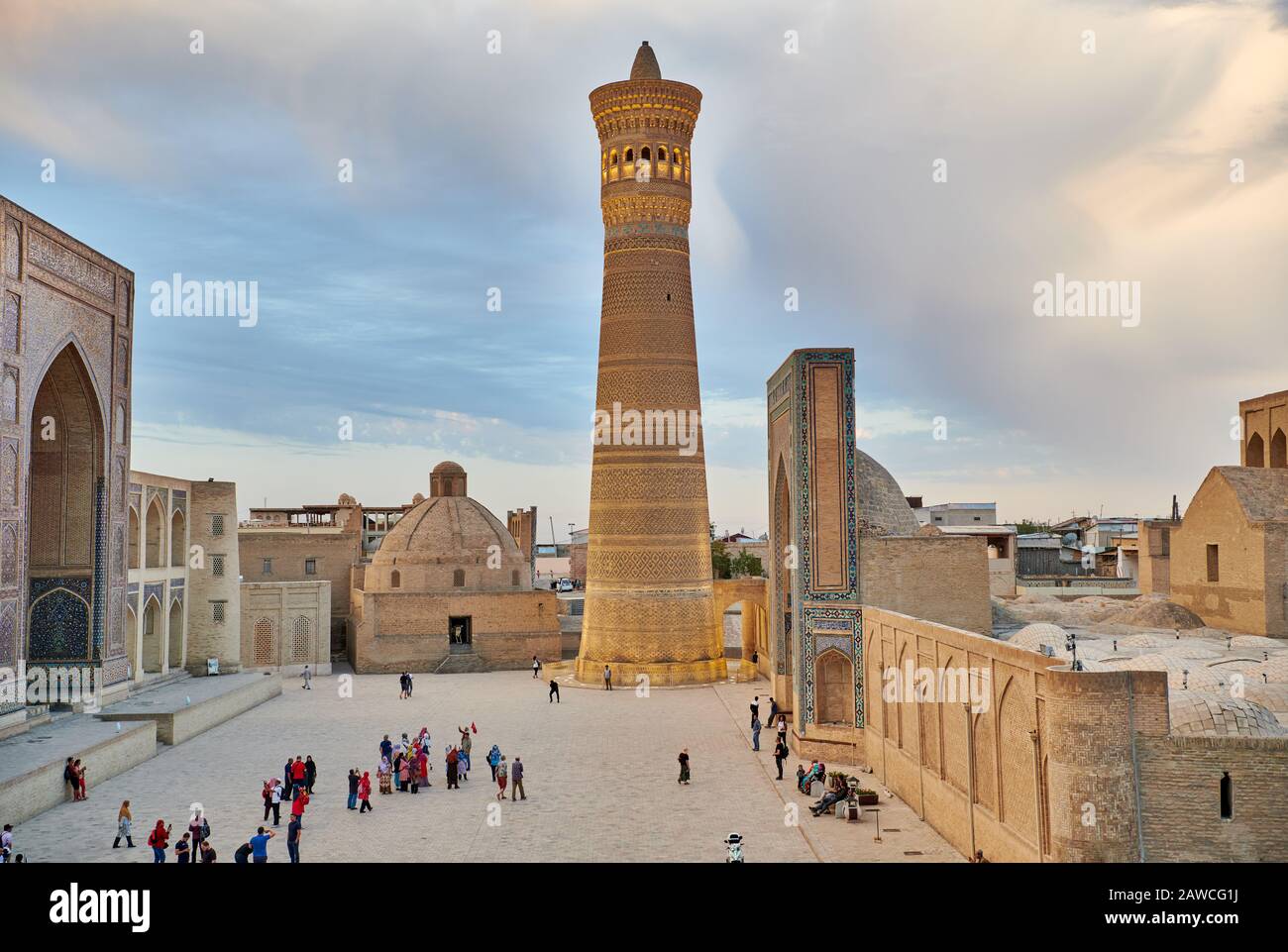 Minareto Di Kalon O Kaylon, Bukhara, Uzbekistan, Asia Centrale Foto Stock