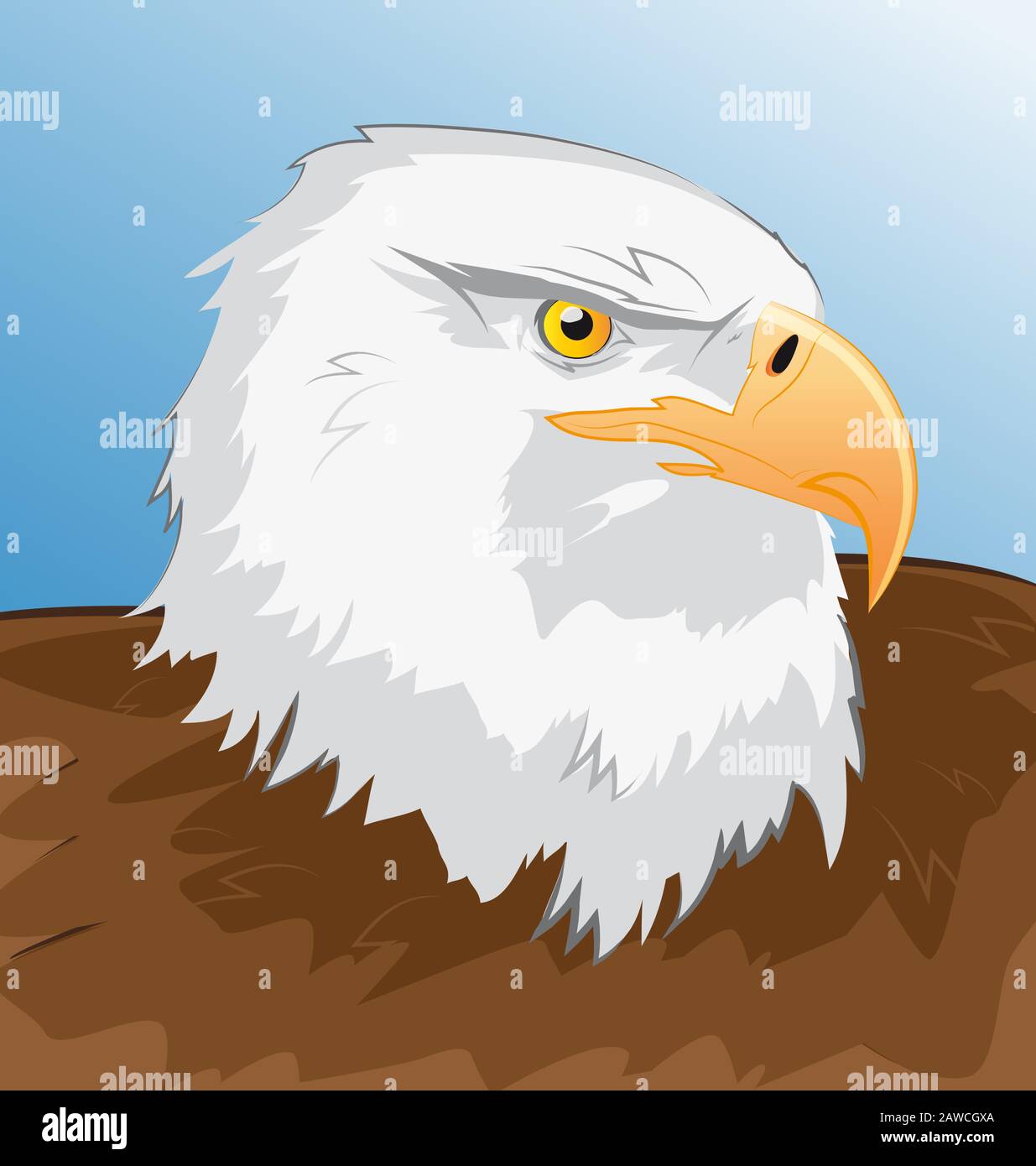 Immagine vettoriale di Sea Eagle per design e intrattenimento Illustrazione Vettoriale