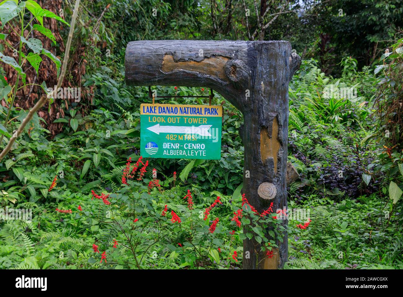 Filippine, Ormoc - 12 Gennaio 2020: Parco Naturale Del Lago Danao Foto Stock