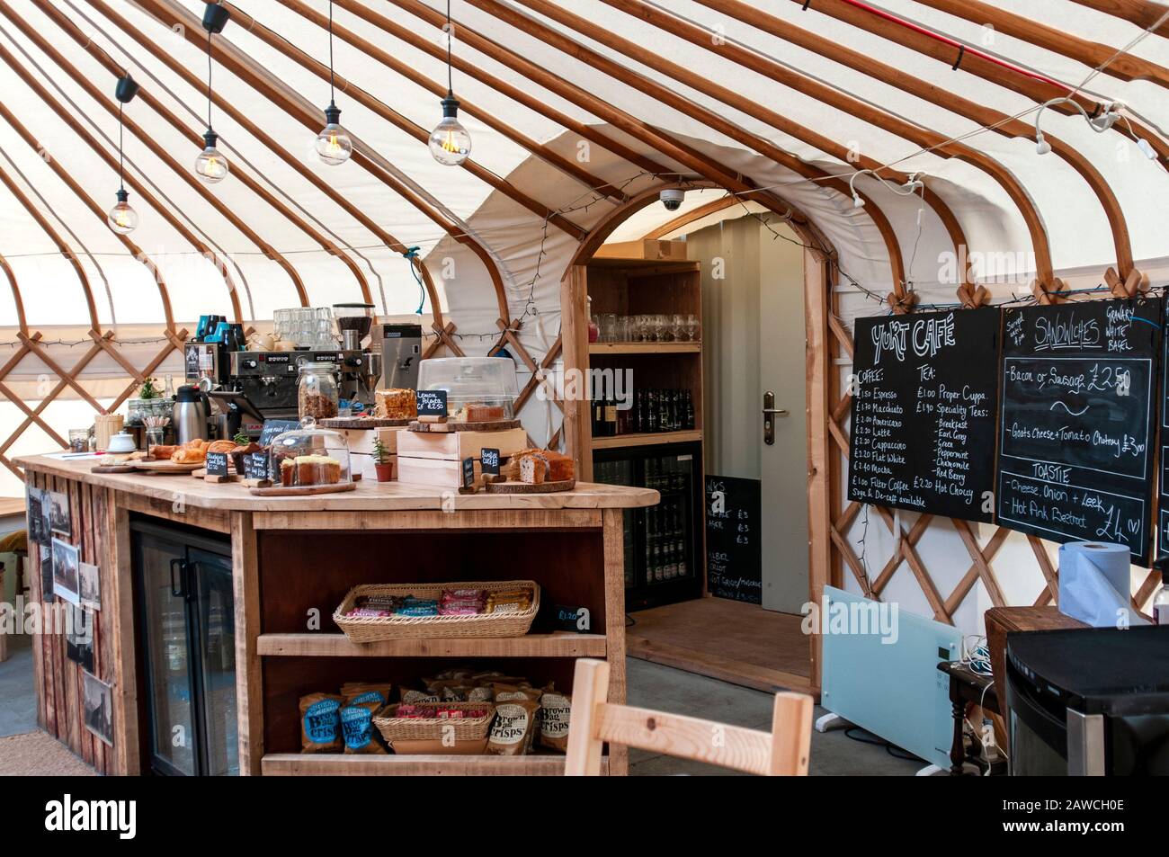 Caffè di tipo igloo a Limehouse, Londra. Foto Stock