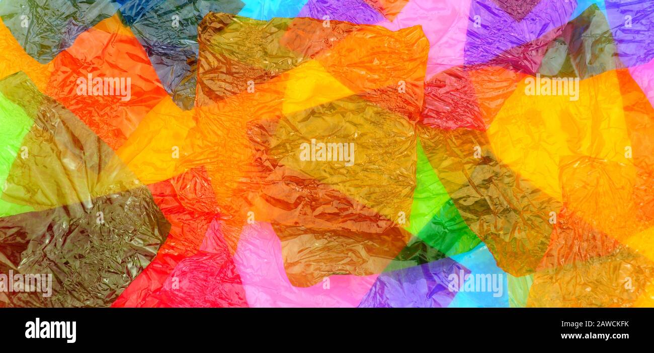 Colorful violophane dolce wrapper sfondo Foto Stock
