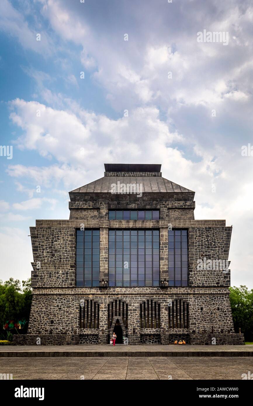 L'unico Museo Anahuacalli di Diego Rivera a Città del Messico. Foto Stock