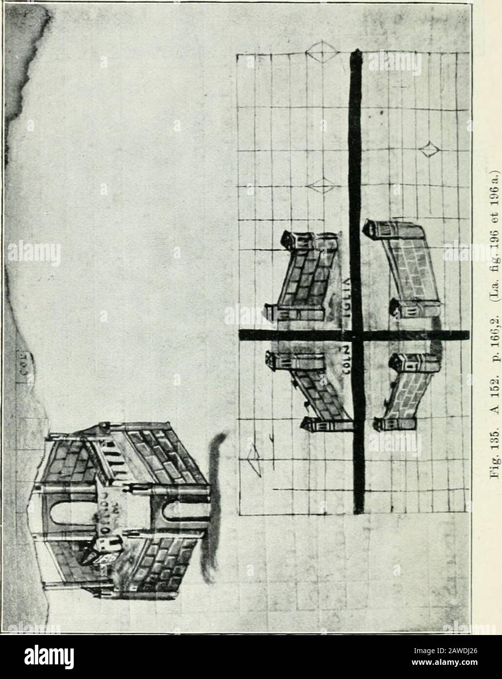 Corpus agromensorum romanorum . Fig. 133. A 150 p. 164,16. (il. tig. 194.) (Figg-. 132 u. 134 exquisae ex A.) 1 1 j 1 /cOWPASCUftiuUEN /V SIUM ll Fig. 134. P Loi ^. Pag. 165,3. (Fig. 195.). Foto Stock