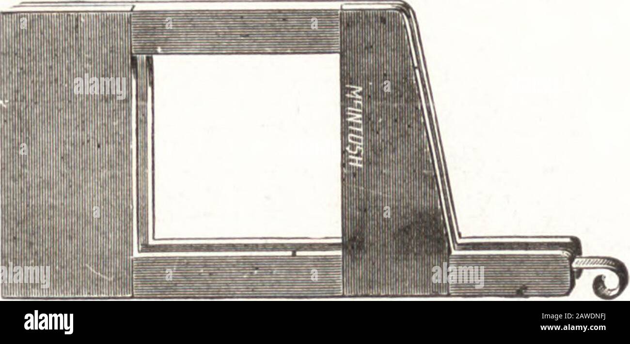 Catalogo di stereoticon, macchine per immagini di movimento, apparecchi di proiezione : prodotti ed importati dalla McIntosh Stereopticon Company . Imperial, per Sciogliere Lanterna Sia per gli scridi inglesi che americani. Prezzo, € .3c. Autocentrante, per Sciogliere Lanterna Sia per vetrini inglesi che per vetrini Atnericani. Prezzo, 2.oa Foto Stock