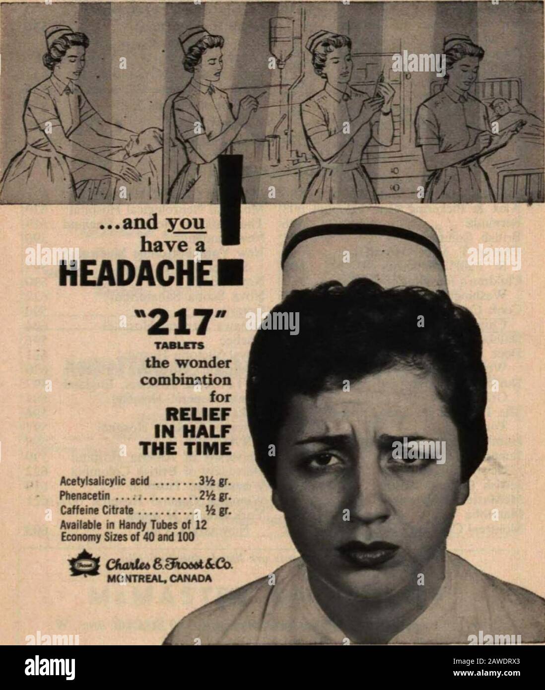 L'infermiere canadese. Toronto 620 St. Lawrence Hospital. Inghilterra 597 Samia General Hospital 604 Saskatchewan 595 Toronto General Hospital 597 U.S.A. 598 University Of Alberta Hospital 599 University Of British Columbia 622 Westminster Hospital 619 Winnipeg General Hospital 607, 621york County Hospital, Newmarket, Ontario. 603 Le Pubblicità Classificate Sono Elencate In Ordine Alfabetico Rappresentanti Pubblicitari: Vanco Publications, 183 St. Clair Ave., W.. Toronto 7, Ont.Richard P. Wilson. I West Lancaster Avenue. Ardmore. Penna. Indirizzare le richieste pubblicitarie a: Advertising Manager. Ruth H Foto Stock