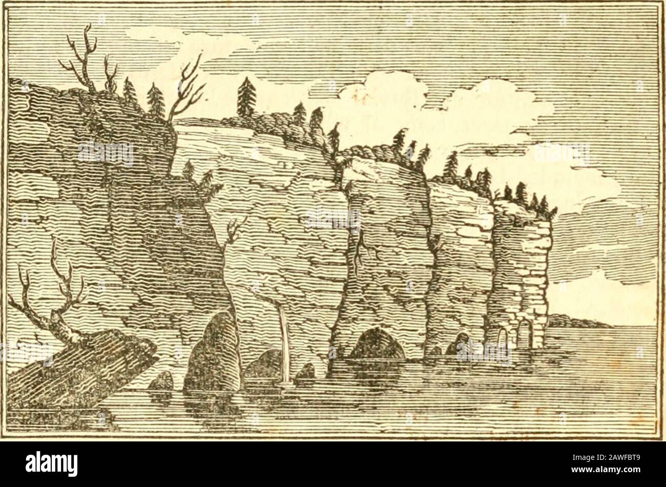 Un libro degli Stati Uniti : esporre la sua geografia, divisioni, costituzione e governo ..e presentare una visione della repubblica in generale, e dei singoli stati; insieme con una storia condensata della terra ..la biografia ..degli uomini principali; una descrizione delle principali città e città; con tabelle statistiche .. o presentare un resoconto dettagliato della scienza generale della geologia. Per i trattati preziosi e ben digeriti su questo sottooggetto, ci riferiamo alla teoria di Cuviers del. Terra, e principi di LyelVs di Geologia. I volumi del giornale SiUimans e le opere del professor Cleavelands, Foto Stock