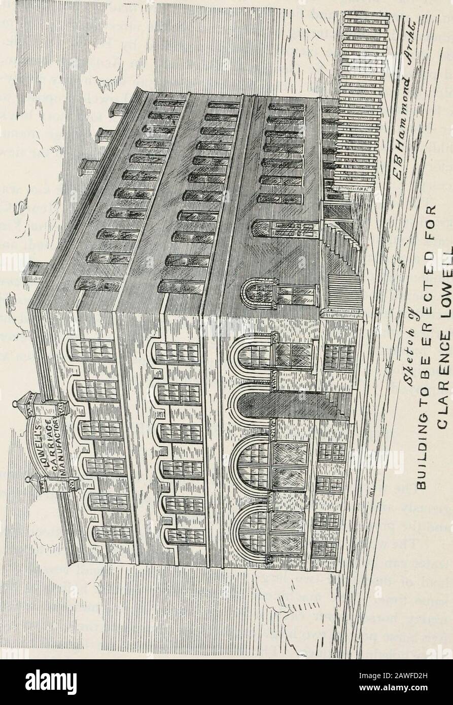 New Bedford, Massachusetts; la sua storia, le industrie, le istituzioni e le attrazioni. E pittoresco situato sul lato ovest della baia di Clarks, e la proprietà è vasta e preziosa. I lavori sono facilmente accessibili. I vasi che disegnano sedici piedi di acqua possono essere maneggiati alle banchine e la stanza di attracco è ampia toload o scarica due grandi vasi e parecchi piccoli vasi a thesame tempo. Il macchinario include tre caldaie tubolari di aboutnovanta cavalli ciascuno, un motore marrone di centosettantacinque cavalli potenza, due grandi frantoi per fosfato rock, miscelatori, etre motori di sollevamento. Foto Stock