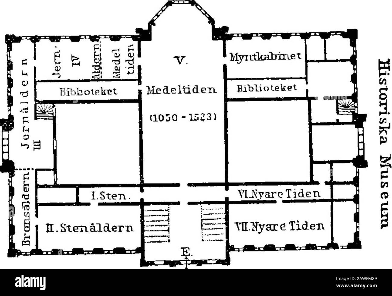 Norvegia, Svezia e Danimarca: Con escursioni in Islanda e Spitzbergen ; manuale per i viaggiatori . Torg, è il *Museo Nazionale (PI. F, 6), eretta nel 1850-66 da adesign da Stiiler di Berlino, un bell'edificio del Renaissancestyle, con finestre veneziane ad arco tondo e un portale di marmo greenishSwedish. Sopra il portale si trovano rilievi medaglioni di sei famosi studiosi e artisti svedesi : Fogelberg, lo scultore; Ehrenstrahl, il pittore; Linnaeus, il botanico; Tegner, il poeta; Vallin, il produttore di inni; Berzelius, il chimico; e statue di Nicod. 21* 320 Route 50. STOCCOLMA. III. Dati Foto Stock