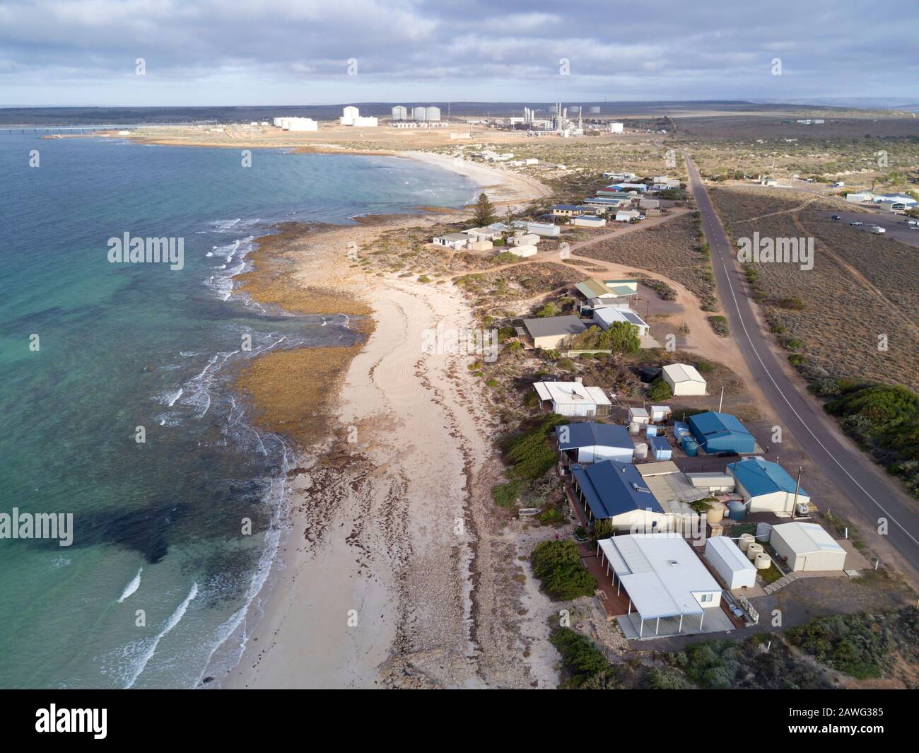 Antenna Di Port Bonython Vicino Whyalla Spencer Golfo South Australia Foto Stock