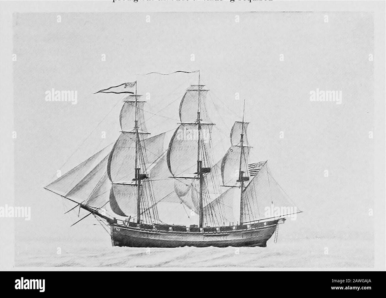 Le navi e i marinai di vecchio Salem; il record di un'era brillante di conquista americana. ^J^c^y^ ^eo^*yy^o^y /^f (^^rty^-/* pagina del registro di Margaret, descrivendo il suo arrivo a Nagasaki e la quantità prodigiosa di saluting richiesta. La buona nave Franklin Il Primo viaggio americano in Giappone al suono di un giorno come arcaico come un capitolo della storia del Medioevo in Europa. Tranne una manciata di commercianti olandesi, thesetre navi hanno visitato una terra come strana e sconosciuta al outsideworld come era il cuore di Thibet una dozzina di anni fa. Theysailed in Oriente come pionieri del com americano Foto Stock