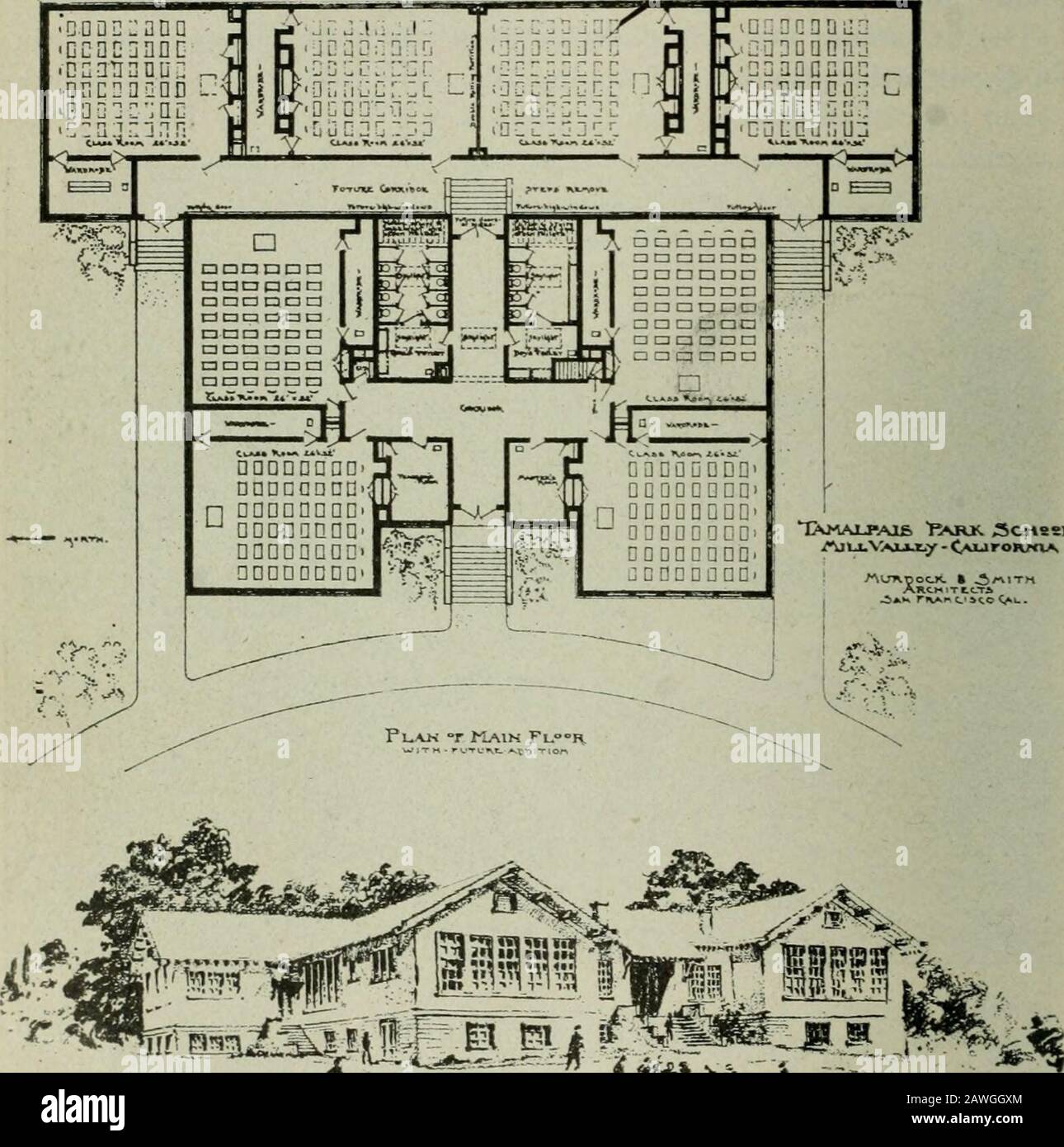 Appendice alla Giazzata del Senato e Assemblea della ..session della legislatura dello Stato della California. Corte, con un pavimento di cemento e una fontana nel centro e una struttura a fascio sovrastante. Le travi sono coperte di vinesand crescente in breve tempo la scuola passerà attraverso un tribunale abbastanza ben ombreggiato dalle viti. Ognuna delle cinque stanze ha una separazione e indipendenza che è deliziosa, eppure ogni respinge i suoi bambini intono l'assemblea generale, rendendo così il problema di supervisione del cortile aneasy uno. Le finestre sono ombreggiate da veneziane. Questa casa è considerata Foto Stock