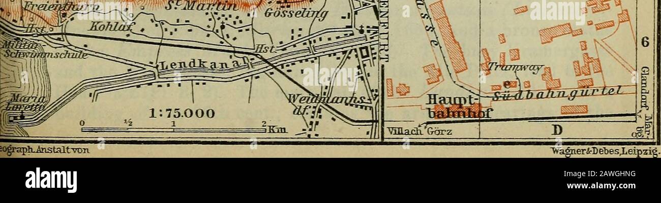 Austria-Ungheria : con escursioni a Cetinje, Belgrado e Bucarest : manuale per i viaggiatori . -, 6 a è ^ 1. Iograph Anstalt-vDii Foto Stock