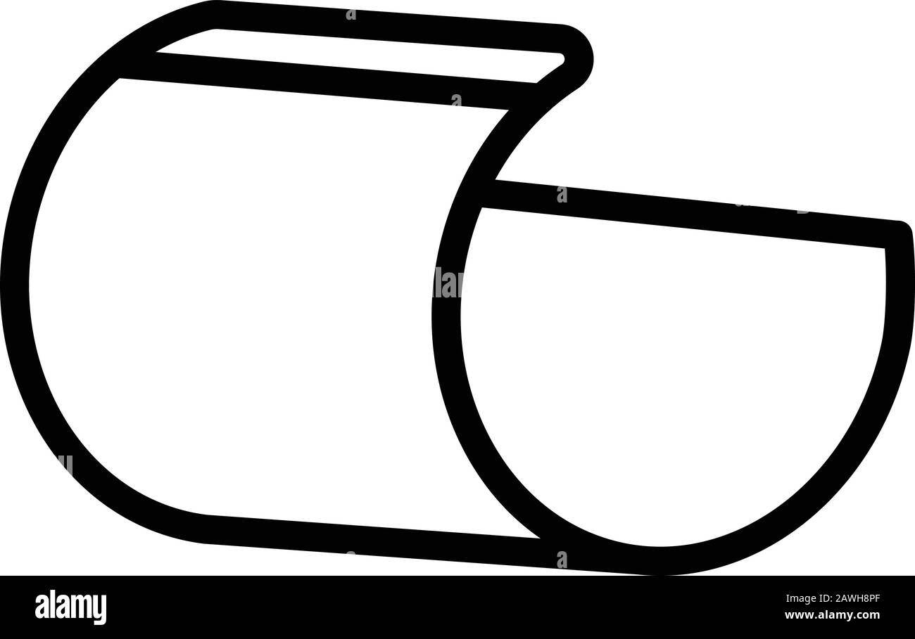 Icona Flex display, stile contorno Illustrazione Vettoriale