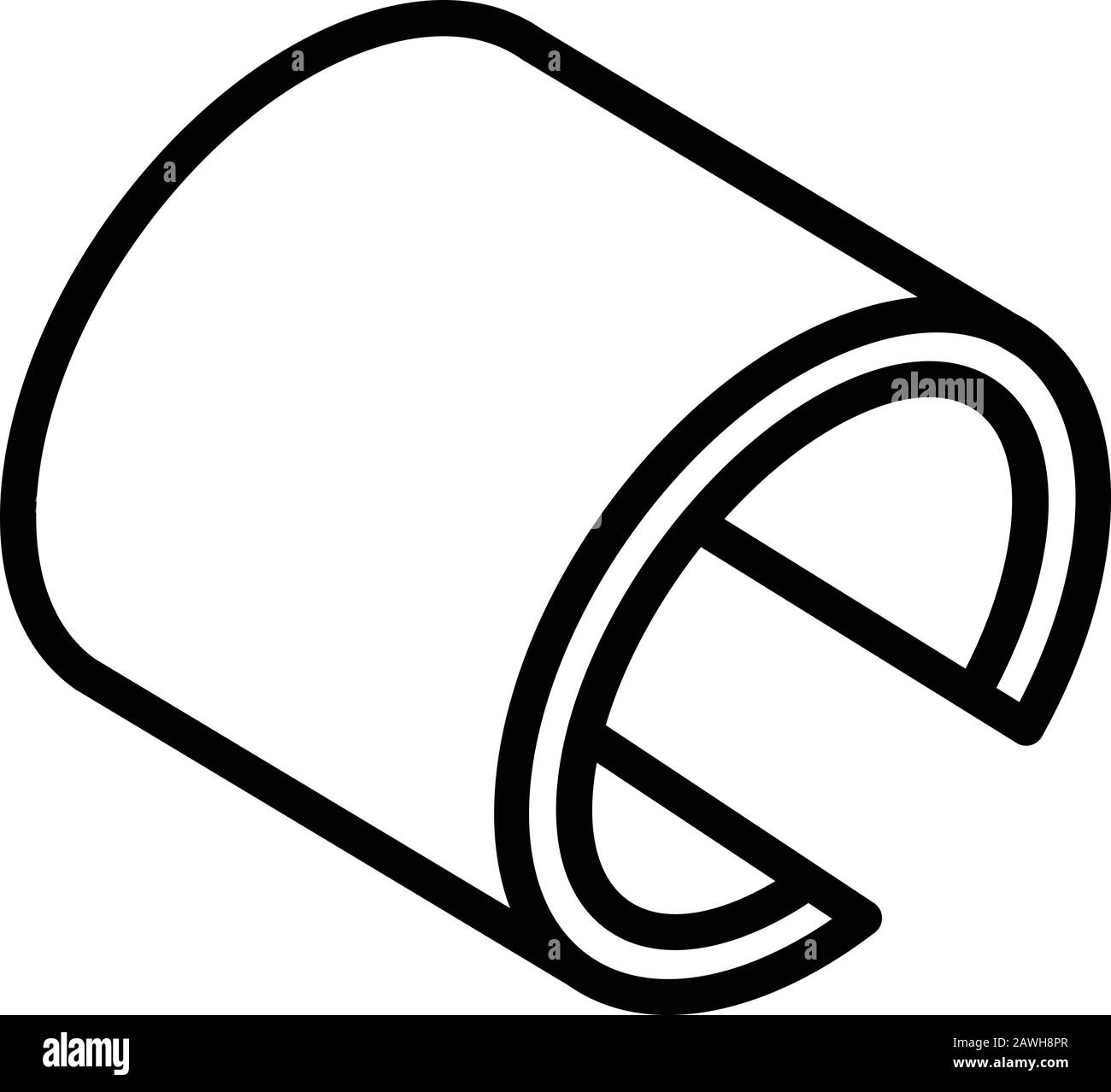 Icona schermo flessibile adattivo, stile di contorno Illustrazione Vettoriale