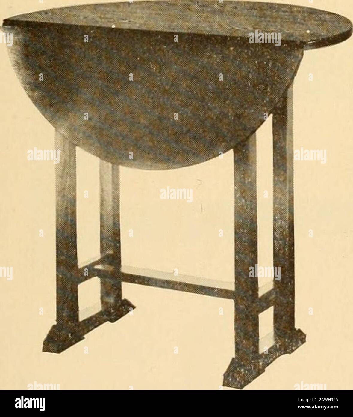 Catalogo di mobili artigianali realizzati da Gustav Stickley ai laboratori artigiani, Eastwood, N.Y. 671 TAVOLA ROTONDA CON LAMELLE A GOCCIA di diametro di 10,00 USD ALTEZZA 29 poll., APERTA 32 poll. Chiusa 32 poll. Lunga, larga 10 poll. N. 672 (stesso design del n. 671) TAVOLA ROTONDA CON LAMELLE A GOCCIA di 14,00 USD ALTEZZA 29 poll. Diametro, aperta 38 poll. Chiusa 38 poll. Lunga, larga 11 poll. N. 673 (Stesso design del No. 671) tavola rotonda con lamelle a goccia diametro 18,00HEIGHT 29 poll., aperta 44 poll. Chiusa 44 poll., lunga 12 poll. Larga 53 Foto Stock