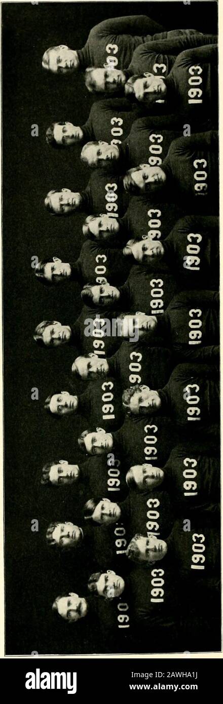 ..Detriti . Gli ultimi 5Ad Rites.. I903 B. C. CONSTABLEH. U. Hartley C. HenleyE. K. Mills K. E. Winslow Football J. G. CraneFrank GlassC. I. HickmanJ. L. RubyJ. L. TrumanUan Young, W. O. FassnachtJohn FinkC. S. FisherO. P. SmithO. P. Terry Baseball A. H. BarnesJ. F. G. MillerF. G. ToddH. H. IdeW. L. Russell C. V. WilsonB. C. ConstableG. G. Frye. F. MillsV. C. Bain W. M. HoenJ. F. G. MillerV. E. Miller A. L. LevyE. F. Mills B. C. Constable I. B. CornsC. I. HickmanV. L. Russell Tank C. I. Hickman i Foto Stock