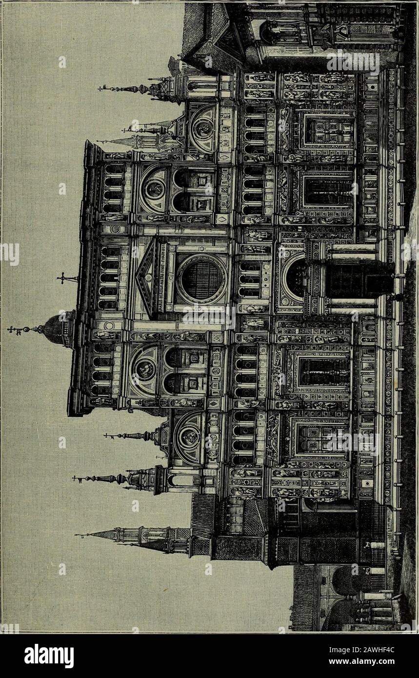 Histoire de l'art pendente la Renaissance . çnts, puis les Piazza, écoledont Rio a le Premier signalé lintérêt. Michel Cafii. A donné surces maîtres des informations nouvelles très curieuses, mais dont lanalyze nousentraînerait trop loin ici Les drami du Cicérone mentionnent dans cette villeléglise de lIncoronata, avec des arabesques de Bramante, et une charmantemaison en briques, la Casa Modignani. Treviglio est la patrie de deux peintres de Talent, Bernardo Zenale et Butti-none, dont le souvenir sest perpétué jusquaujourdhui dans leur ville natale parun retable dune grande impo Foto Stock