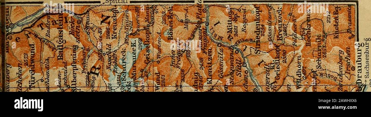 Austria-Ungheria : con escursioni a Cetinje, Belgrado e Bucarest : manuale per i viaggiatori . ,Spitlal. I* I? Si *lrWi M;* WRM se i f, fe IIIIf i Foto Stock