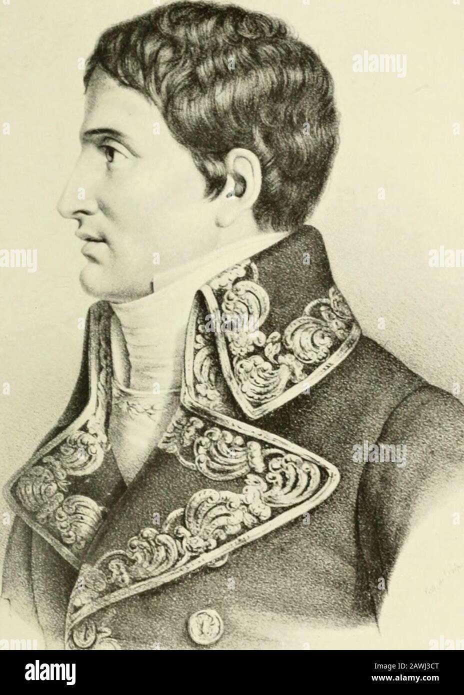 Bonaparte e il consolato, il cosiddetto quotidiano Royalist, le Nouvellespolitiques. Proscritto con altri giornalisti sui 19 Fructidor (5th September1797)» fuggì in Svizzera. Tornato nel dicembre 1797, pubblicò il giornale aBonapartist, le Iltbliciste. Fu nominato Segretario perpetuo dell'Istituto, 20th febbraio 1803. Suard morì all'età di 84 anni, nel luglio 1817. ^ l'Abbé André Morellet, nato nel 1727, era uno degli enciclopediisti, andscrissero molto dalla parte liberale della politica. Fu eletto membro della theAcademy nel 1765. Ricevette da Luigi XVI una pensione di fr. 4000 { Foto Stock